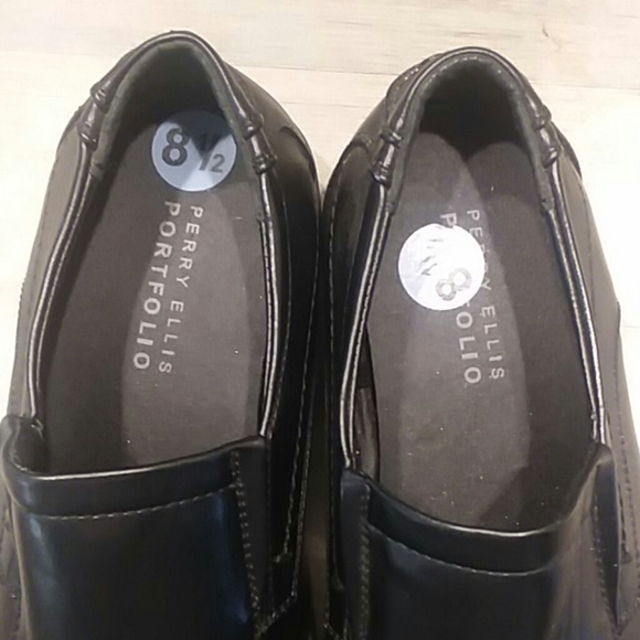 Perry Ellis portfolio Men Leather Oxford Office Church y2k Formal Shoes Size 8.5 main image 7